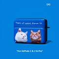 Lovely Cats bleu | Airpod Case | Silicone Case for Apple AirPods 1, 2, Pro Cosplay